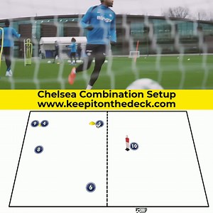 14K views · 82 reactions |  Chelsea combination setup from last week's training  For more training sessions, visit the website link: https://keepitonthedeck.com/downloads/modern-total-football-training-sessions-wrhm2 | Football Training Drills/Session Plans | Facebook