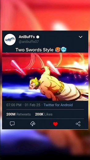 Zoro Two Swords Style 🥵🥶 #anime #onepiece