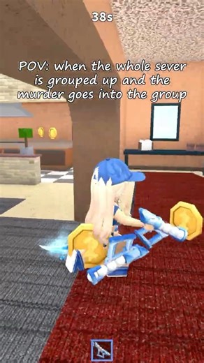 POV: EVERYONE IS GROUPED UP AND YOU CANT SHOOT THE MURDER... #roblox #mm2
