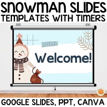 Welcome Back from Winter Break Slides Templates with Timers, Editable Agenda