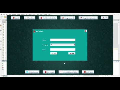 Cafe Management System Project using Java, MySQL and NetBeans