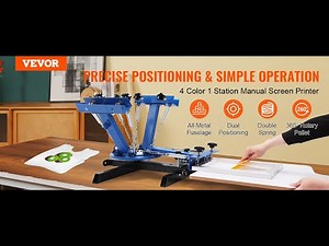 VEVOR Screen Printing Machine 4 Color 1 Station