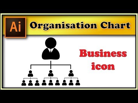 👨‍💼👩‍💼🤵Organisation chart, company structure - Adobe Illustrator tutorial