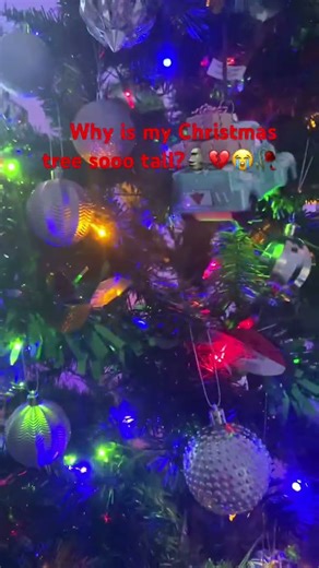 My Christmas tree js sooooo tall🗿💔🔥👹