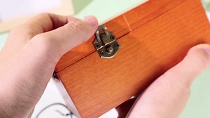 Calary Useless Box Turns Itself Off In Wooden Storage Box Alone Machine Fully Assembled in Box Gifts for Adults and Children