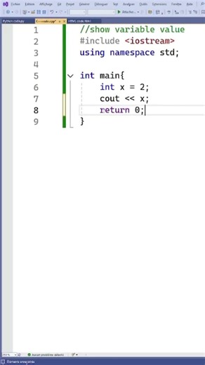 C++ Vs Python Vs HTML #shorts