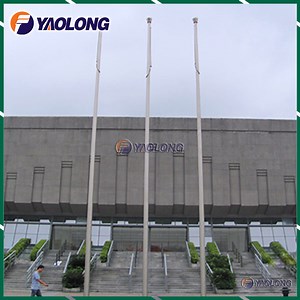 [Hot Item] 12m AISI 304 in Ground Flagpole Holder with Internal Halyard for Museum