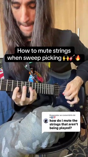 How to Mute Strings While Sweep Picking on Guitar