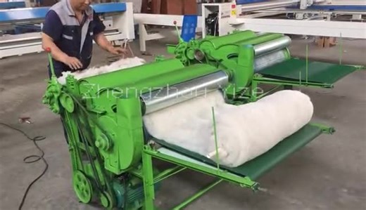 Polyester Fiber Cotton Opening Machine Textile Fabric Waste Recycling Opener Machine