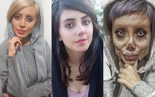 Iran's 'Zombie Angelina Jolie' Aka Sahar Tabar Reveals Her REAL Face On Camera After Release From Jail In Blasphemy Case-PIC INSIDE! | SpotboyE