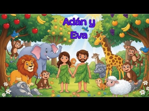 "La Historia de Adán y Eva: Una Aventura en el Jardín del Edén para Niños"