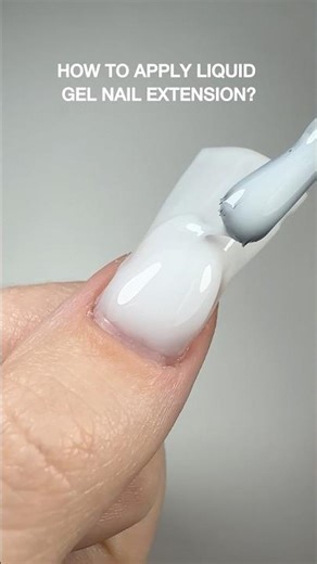 How to apply liquid gel nail extension?