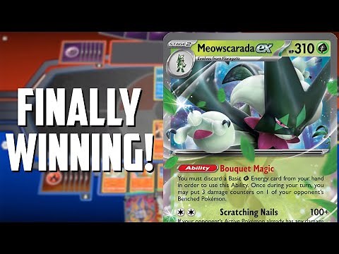 Meowscarada ex FINALLY SHINES at a major tournament! - (Pokemon TCG Deck List + Matches)