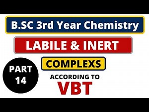 Labile and Inert Complexes according to VBT | Coordination Complexes | B.SC 3rd Year Chemistry