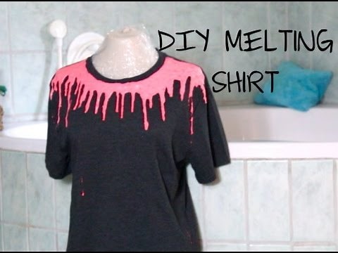 FASHION DIY: Melting Shirt!!! Inspired by Paramore Melting Tights!!!