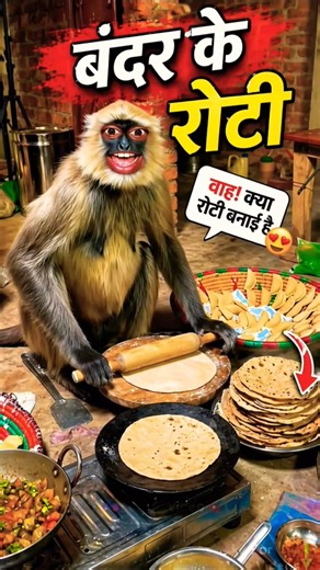 बंदर के रोटी #funny #funnymonkey #viralvideo #comedy #sorts #viralrajusinghraju