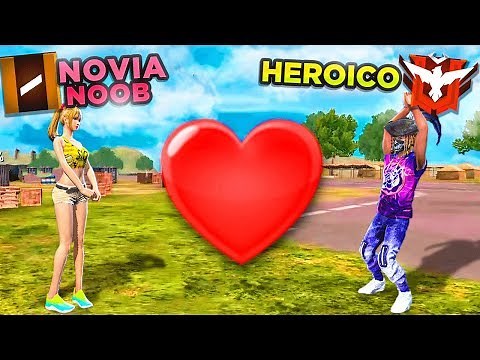 HEROICO ENSEÑA A JUGAR A CHICA NOOB 😂 FREE FIRE RETO INVICTOR