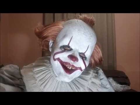 Pennywise It Immortal Silicone Masks 2017 Review Dancing Clown Bill Costume