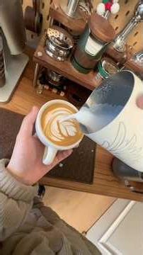 Satisfying Latte Art ASMR ☕️✨ #satisfying #coffee