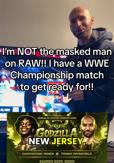 I’m NOT the masked man on RAW!! I have a WWE Championship match to get ready for!! Everyone is going to feel #INVINCIBLE #fyp #WWE #wrestling