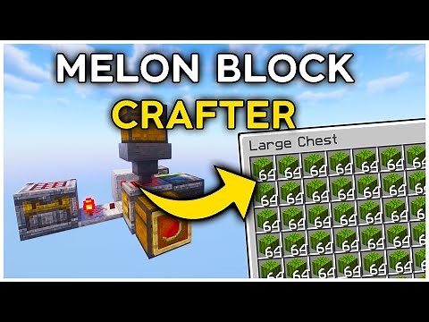 The EASIEST Melon Block Crafter in Minecraft Java 1.21 (Tutorial)