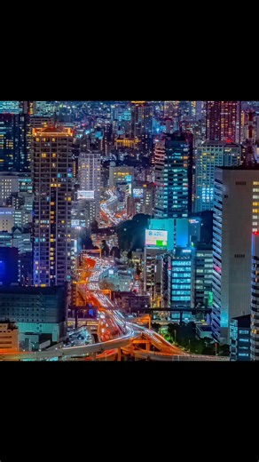 【東京4K】大混雑の首都高、帰宅ラッシュの夜景