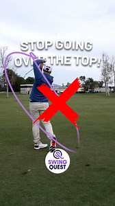 Do you find yourself going over the top a lot? Try this drill and you’ll be swinging in to out in no time!! | Peter Finch Golf