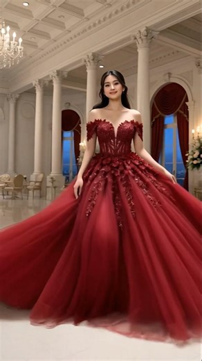 Deep Green 3D Lace Ball Gown | Prom Queen Look 2026 ✨ #GreenPromDress #3DLaceDress #PromDress2026