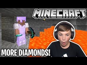 FINDING MORE DIAMONDS in OUR MINECRAFT REALM WITH SIMASGAMER AND SGDAD!!!