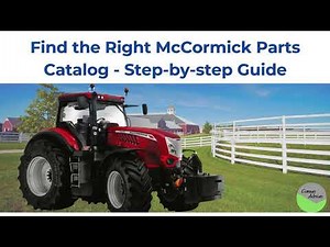 McCormick Parts Catalog: How to Identify the Right One for Your Tractor