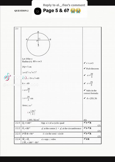 Mathematics Assignment Memorandum for Grade 11 Term 2