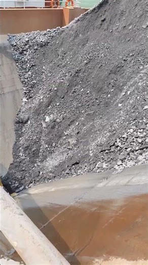 Barge unloading | Satisfying VIdeo | Relaxing video