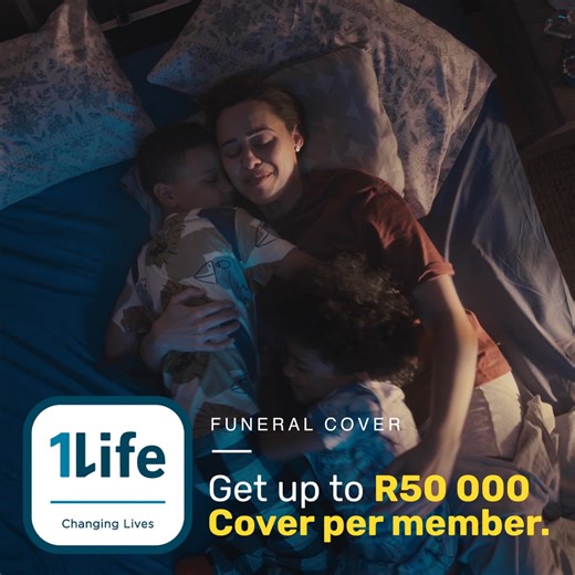 Protect your family from financial stress with Funeral Cover up to R50 000 per member. | 1Life Insurance