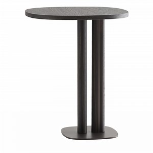 Manhattan Tall Asymmetrical Burnished Side Table