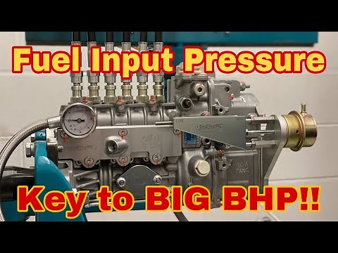 The Key to BIG POWER - Fuel pressure to your DIESEL PUMP