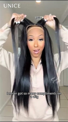 7x5 Bye Bye Slip™ Yaki Straight Black & Balayage Highlights Glueless Wig With Invisible Drawstring