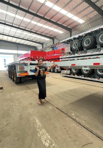 4 Axle Flatbed Trailer for Global Shipping — Custom Semitrailer