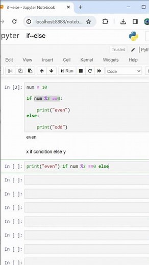 Ternary conditional operator#python3 #pythonforbeginners #pythontutorial