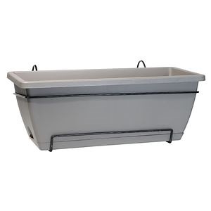 [Hot Item] New Design Rectangular Planters Hanging Plastic Flower Pot Windowsills Pots Growing Pot (STEP-1-1)