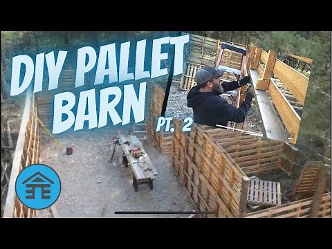 DIY pallet wood barn build