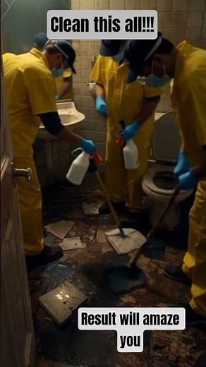 Extreme washroom cleaning transformation | From Filthy to Fresh | #transformation #cleaning