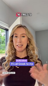 🤯 “It’s all Greek to me!” Ever felt confused reading something? This idiom means you don’t understand something at all – like it’s written in another language! 🌀 📌 Examples: 🔹 “These instructions? It’s all Greek to me!” 🔹 “The science lecture was all Greek to me.” 💬 Do you have this idiom in your language? Perhaps with a different language instead of Greek 😅 #english #learnenglish #idiom #learnenglishlauren | Learn English Lauren