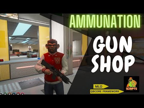 AMMUNATION MLO | UPDATED GUN SHOP | FiveM Mode | Ymaps | QBCORE |
