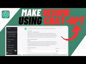 How to Make Resume Using Chatgpt - Quick & Easy
