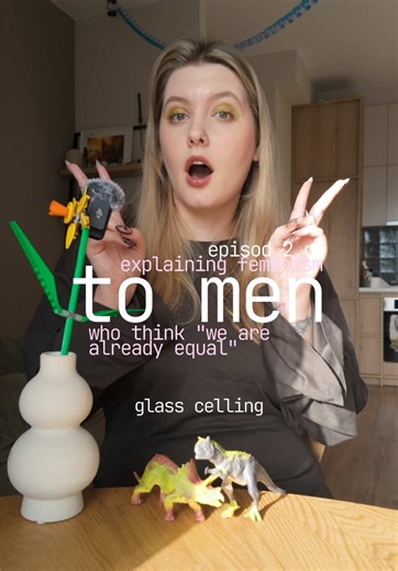 explaining the glass ceiling as simply as possible🦕🦖 follow me for more fem (and dan) videos! #feminism #womanhood