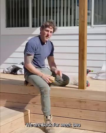 14K views · 41 reactions | Charlie's three-stage front garden makeover has reached stage 2! After coming up with a design and upgrading the fence, it’s time for a modern front entrance. A new timber deck will replace the old concrete stairs, transforming the look and feel of the house. Catch this story on Friday at 7pm on 7 and 7Two. | Better Homes and Gardens Australia | Facebook