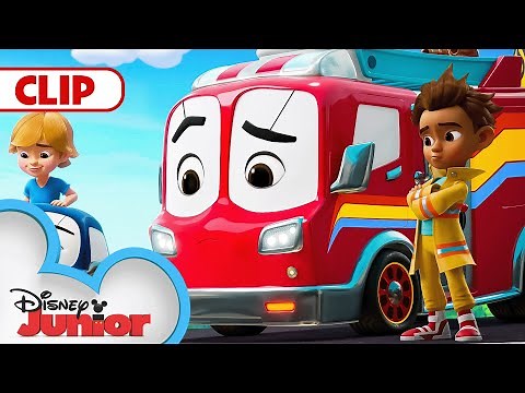 Piston's Driving School 🚔 | Firebuds | ‪@disneyjr‬