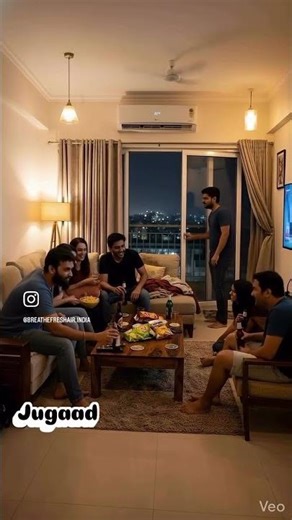 Match Night Gathering in Closed AC Room | Why Rooms Feel Heavy? #indoorair #delhiliving #acproblems