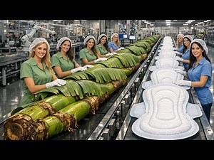 Inside the Largest High-Tech Banana Stem Factory You've Never Seen Before (Full Process)