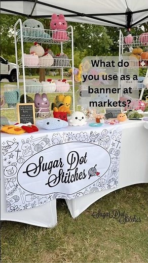 🔥My new table runner banner for craft shows! #craftshow #craftmarket #craftfair